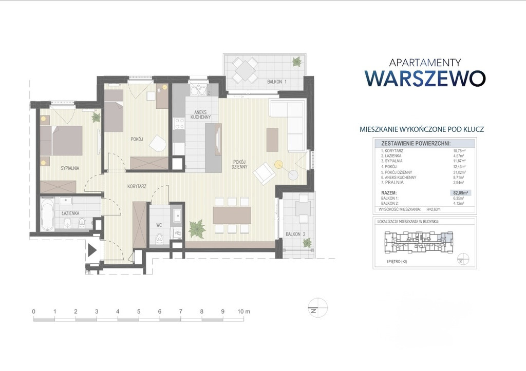 Mieszkanie Sprzedaż Szczecin Warszewo Kalinowa 2
