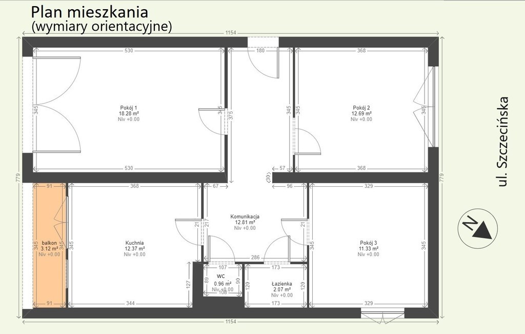 Mieszkanie Wynajem Goleniów Szczecińska 20