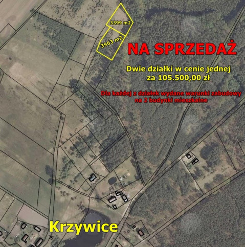Działka Sprzedaż Krzywice 3