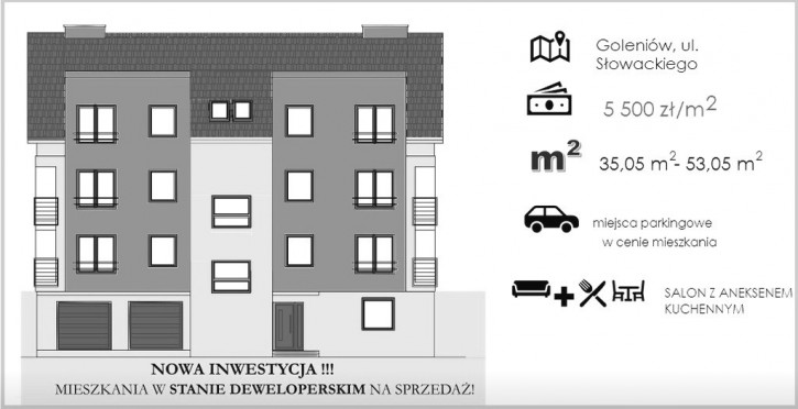 Mieszkanie Sprzedaż Goleniów Juliusza Słowackiego 5