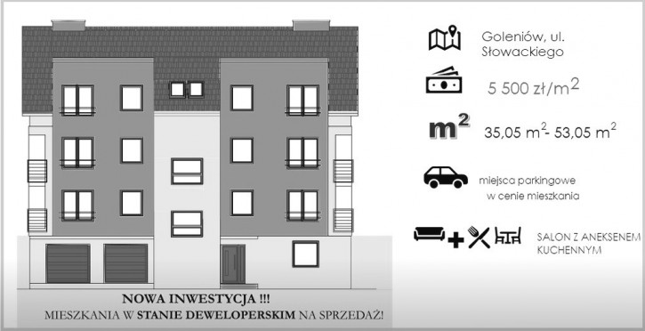 Mieszkanie Sprzedaż Goleniów Juliusza Słowackiego 4