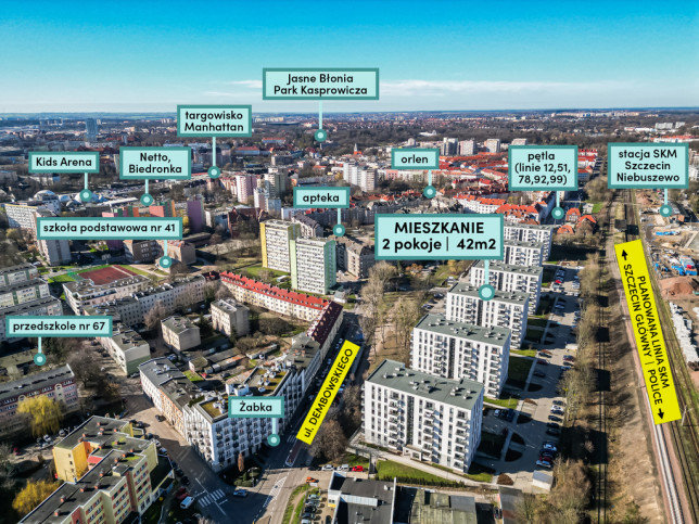 Mieszkanie Sprzedaż Szczecin Niebuszewo Edwarda Dembowskiego 7